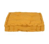 Coussin de sol enfant ""Berlingot"" jaune moutarde 40x40cm - Atmosphera createur d'interieur