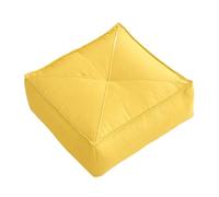 Coussin de sol Futon épais, oreiller méditation for canapé Yoga, cérémonie du thé pour yoga, salon, balcon(Yellow)