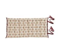 Atmosphera – Coussin de sol Ikat jacquard en lin 60 x 120 cm