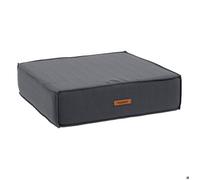 Coussin de sol ""Korai"" ardoise 45x45cm en polyester - Hespéride