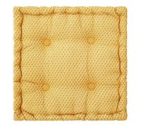 Atmosphera – Coussin de sol Otto – Coton – Jaune moutarde 40x40 cm