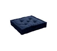 Enjoy Home - Coussin de sol Panama avec poignée - 50 cm x 50 cm - Bleu Marine - Panama Bleu foncé