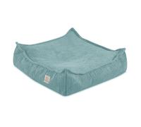 Coussin de Sol Pouf pour Bébé Enfants pour la Chambre d'Enfant MISIOO Velours Côtelé Bleu 60x60x20 cm