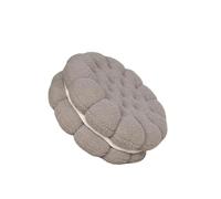 Coussin de sol rond en peluche, coussin siège épais, méditation Yoga for pour Méditation(Grey)