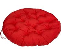 Coussin de Sol Rond Épais Tapis Méditation Tatami Coussin Fauteuil Papasan Siège Confortable pour Salon Chambre Balcon Housse Lavable 110 cm Idéal Animaux(Red,Round 36")