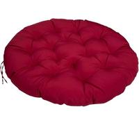 Coussin de Sol Rond Épais Tapis Méditation Tatami Coussin Fauteuil Papasan Siège Confortable pour Salon Chambre Balcon Housse Lavable 110 cm Idéal Animaux(Wine Red,Round 36")