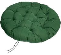 Coussin de Sol Rond Épais Tapis Méditation Tatami Coussin Fauteuil Papasan Siège Confortable pour Salon Chambre Balcon Housse Lavable 110 cm Idéal Animaux(Dark Green,Round 32")