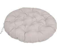 Coussin de Sol Rond Épais Tapis Méditation Tatami Coussin Fauteuil Papasan Siège Confortable pour Salon Chambre Balcon Housse Lavable 110 cm Idéal Animaux(Light Gray,Round 51")