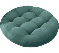 Coussin de sol rond monochrome pour salon Lecture Méditation Yoga Canapé Balcon Lit extérieur Bureau Voiture Décor, Lac Bleu