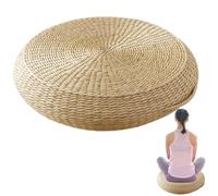 Coussin de sol Tatami - Coussin de siège japonais, tapis de méditation, oreiller de sol traditionnel | Coussin décoratif zen pour salon, chambre, pour s'asseoir, yoga, lecture, relaxation