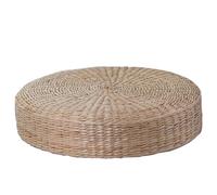 Coussin de sol tressé traditionnel et tissé à la main pour salle de yoga, coin de méditation à la maison, chaise relaxante pour activités d'intérieur Zen-Wellness
