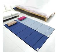 Coussin de sommeil pliant, tapis Camping en plein air Portable, matelas à fond imperméable avec sac for la randonnée et le dos(15mm thick/blue 195x72cm)