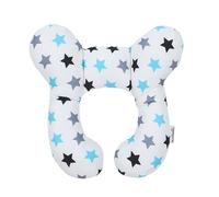 Coussin de Soutien de la Nuque pour Bébé,Protège tête en Coton Doux en Forme de U pour Nouveau né,Coussin de Voyage pour Poussette avec Motifs Mignons pour Le Sommeil en Voiture (Étoile)
