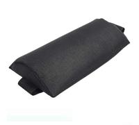 Coussin de soutien de tête noir pour chaises longues pliantes, plage, soleil, terrasse, piscine, mobilier d'extérieur, repose-nuque confortable avec tissu Tessforest et mousse, coussin de voyage