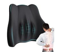 Coussin de soutien lombaire | Coussin de soutien du dos pour chaise d'ordinateur | Coussin en mousse à mémoire de forme respirant et confortable pour de longues heures assises, études, travail