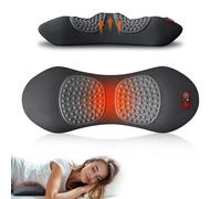 Coussin de soutien lombaire électrique 3 en 1 avec hauteur réglable pour lit et chaise, masseur dorsal avec chaleur, coussin de soutien dorsal en mousse à mémoire de forme pour soulager les douleurs