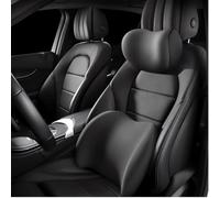 Coussin de soutien lombaire et appuie-tête de voiture en mousse à mémoire de forme confortable pour siège de voiture et coussin de nuque ergonomique pour appuie-tête de voiture et soutien lombaire