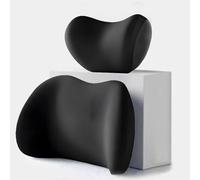 Coussin De Soutien Lombaire Et Oreiller pour Voiture pour Jaguar F Pace (2016-2023), Support Ergonomique Maintien du Dos en Mousse à MéMoire De Forme, Accessoires,A Black