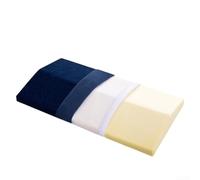 Coussin de soutien lombaire portable avec mousse à mémoire de forme à rebond lent, coussinet ergonomique pour maintenir un bon alignement de la colonne vertébrale pendant le repos ou le travail (bleu