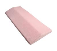 Coussin de soutien lombaire portable avec mousse à mémoire de forme à rebond lent, coussinet ergonomique pour maintenir un bon alignement de la colonne vertébrale pendant le repos ou le travail (rose)