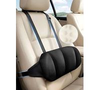 Coussin de soutien lombaire réglable pour siège de voiture avec double sangles mousse à mémoire de forme soutien du bas du dos et de la taille design à points convexes housse amovible pour voiture