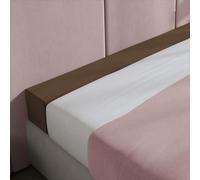 Coussin de soutien rectangulaire long personnalisé pour matelas - Comble l'espace entre le lit et le côté mur avec fermeture éclair (180 x 3 x 5 cm, marron)