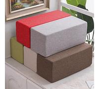 Coussin de soutien rectangulaire pour accoudoir de canapé - Tête de lit douce - Amovible et lavable - Remplit l'espace du lit (20 x 20 x 45 cm, gris foncé)