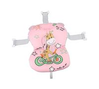 Coussin de Support de Bain pour bébé avec Motif de Dessin animé, Tapis D'oreiller Flottant Respirant pour Baignoire nouveau-né (Rose)