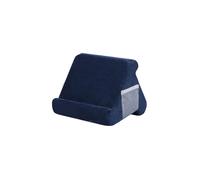 Coussin de support souple pour tablette, multi-angles, compatible avec support iPad et pochette en filet, bleu marine