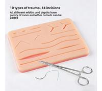 Coussin de suture cutanée, kit de formation à la suture chirurgicale, ensemble de pratique de suture d'anatomie de Gray, accessoires de traumatologie, convient aux étudiants en médecine et aux médecin