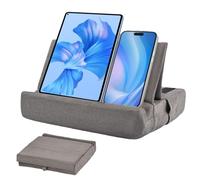Coussin de tablette souple, support de coussin pour tablette pour genou, station d'accueil pour tablette avec poche, station d'accueil pliable pour support de tablette avec 3 angles de vision pour