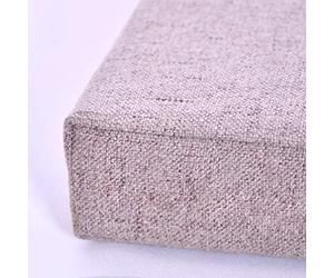 Coussin de Tabouret, Coussin d'assise 40x40cm, rehausseur de Fauteuil carré, Mousse à mémoire de Forme Extra épaisse et Confortable, avec Fermeture éclair, Amovible et Lavable, Universel