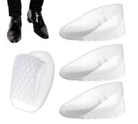 Coussin de talon | Coussins transparents d'absorption des chocs | Coussin en nid d'abeille réutilisable et auto-adhésif antidérapant confortable pour hommes, femmes, infirmières, danseurs