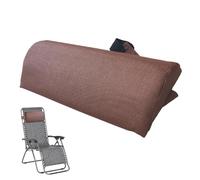 Coussin de tête de chaise longue, coussin de soutien du cou, coussin de soutien pour appui-tête avec crochets et boucles réglables, chaise longue inclinable pour terrasse, jardin, 37 x 17 cm