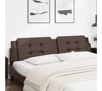 Coussin de Tête de Lit Accessoire Lit Chambre Marron 200 cm Similicuir vidaXL