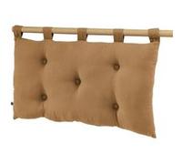 AltoBuy OUREA - Coussin de Tête de Lit avec Passants 50x80cm Gaze de Coton Camel