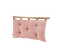 AltoBuy OUREA - Coussin de Tête de Lit avec Passants 50x80cm Gaze de Coton Rose Pêche