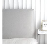 Coussin de tête de lit doux pour loisirs avec housse de tête de lit amovible et lavable, coussin de lecture, coussin de dossier pour lit double, gris clair, 180 x 70 cm