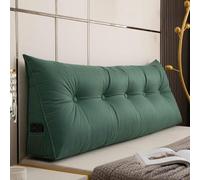 Coussin de tête de lit, Housse de Coussin de tête de lit rembourrée et imperméable, traversin Triangulaire Amovible et Lavable pour Chambre d'étudiant, Coussin Portable pour lit de Jour, Con