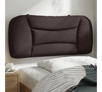 vidaXL Coussin de Tête de Lit Hvar, Oreiller de Lecture avec Fermeture à Glissière, Coussin de Lecture pour Lit Chambre, Marron Foncé 140 cm Tissu