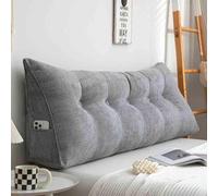 Coussin de tête de lit King size pour lit et canapé - Coussin de remplissage avec poche lavable - Oreiller mural pour lit double et super king size 63 - 50 x 20 x 50 cm