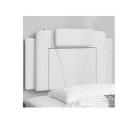 Coussin de Tête de Lit, Oreiller de Lecture avec Fermeture à Glissière, Coussin de Lecture pour Lit Chambre, Blanc 90 374768