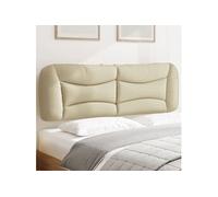 Vidaxl Coussin De Tête De Lit Crème 160 Cm Tissu