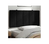 vidaXL Coussin de tête de lit velours 100 cm noir