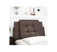 Vidaxl Coussin De Tête De Lit Marron 80 Cm Similicuir Marron