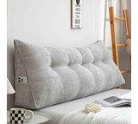 Coussin de tête de lit pour lit simple/double/king size avec poche lavable - Coussin mural pour lit et canapé en métal #66 - 100 x 20 x 50 cm
