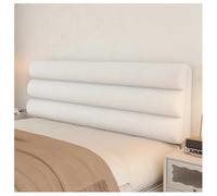 Coussin de tête de lit rembourré for lit, oreiller de lecture, panneaux muraux de tête de lit double, oreillers lombaires polyvalents for dossier de lit for décoration de chambre à coucher(White,120x6