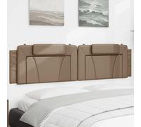 Coussin de Tête de Lit Viana Cappuccino 200 cm Similicuir vidaXL
