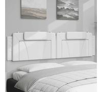 Coussin de Tête de Lit Oreiller Chambre Cappuccino 200 cm Similicuir vidaXL