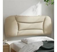Coussin de tête de lit - VIDAXL - Crème - 100 cm - Tissu polyester - Rembourré en fibre de polypropylène Beige G